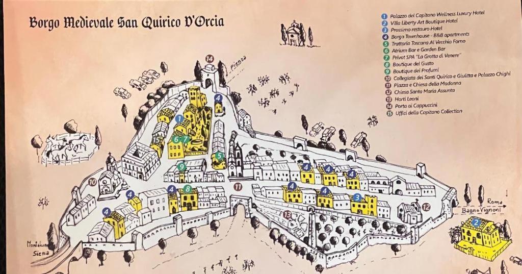 Torre Giardino Segreto B&b- Borgo Capitano Collection - Diffuso San Quirico d'Orcia